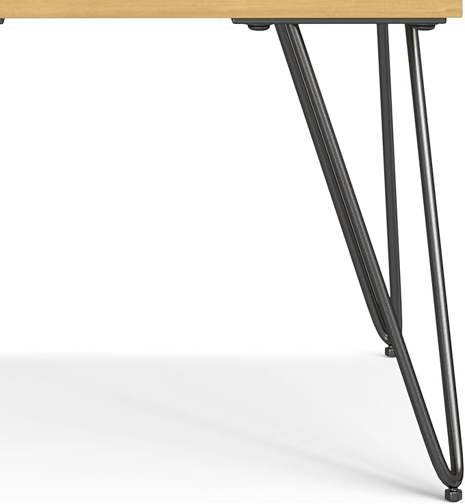 SIMPLIHOME Hunter End Table, 22 inch, Oak Veneer - LeafyLoom
