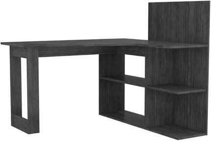 NicBex Kimberly-DW-00007-LWJ Home Office Desks, 47.2"x51.7"x43.3", Smokey Oak - LeafyLoom
