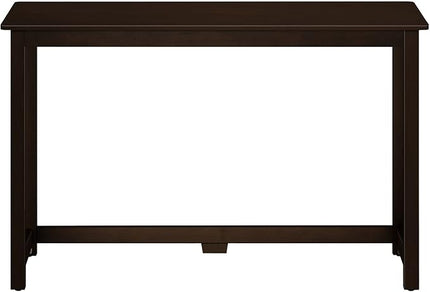 Max & Lily Solid Wood Desk, 47 Inches, Espresso - LeafyLoom
