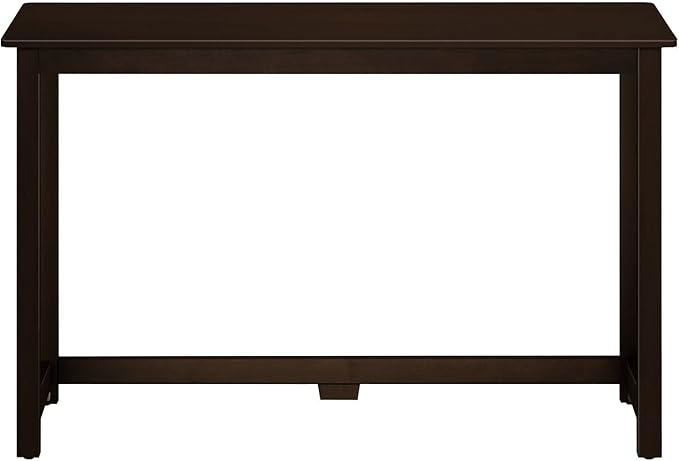 Max & Lily Solid Wood Desk, 47 Inches, Espresso - LeafyLoom