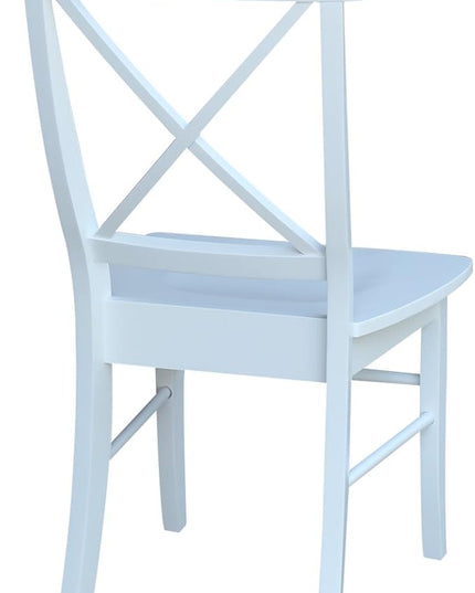 International Concepts X Back Chair, Wood - LeafyLoom