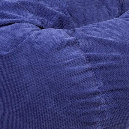 CordaRoy's Chenille Bean Bag Chair, Convertible Chair Folds from Bean Bag to Lounger, As Seen on Shark Tank, Navy - Full Size - LeafyLoom