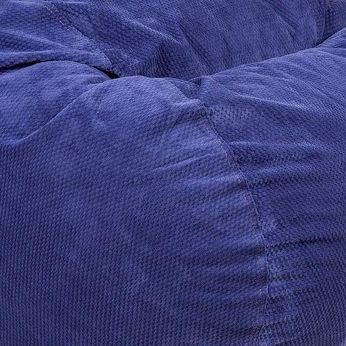 CordaRoy's Chenille Bean Bag Chair, Convertible Chair Folds from Bean Bag to Lounger, As Seen on Shark Tank, Navy - Full Size - LeafyLoom