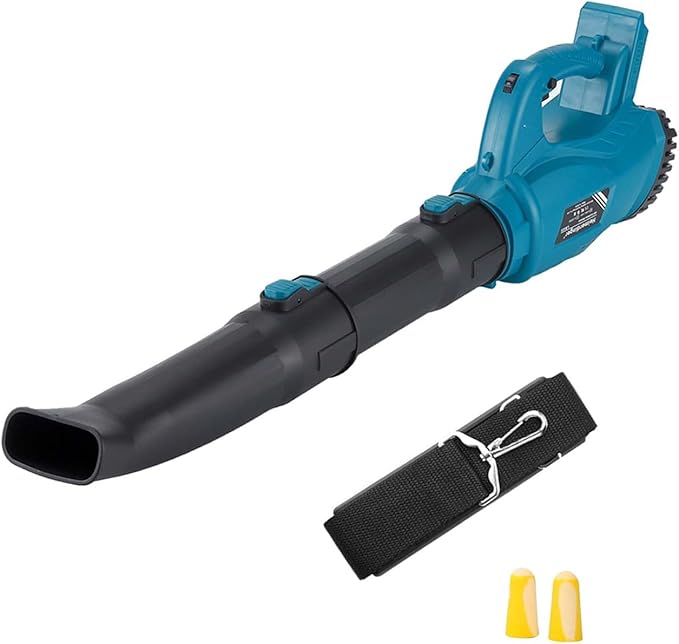 Cordless Leaf Blower for Makita 18V Battery(Not Included),320CFM 145MPH Electric Blower,6 Variable Speed Battery Powered Leaf Blower for Snow Blowing & Lawn Care Yard Cleaning - LeafyLoom