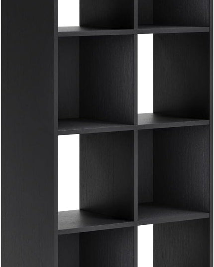 Signature Design by Ashley Langdrew 8 Cube Storage Organizer or Bookcase, Black - LeafyLoom