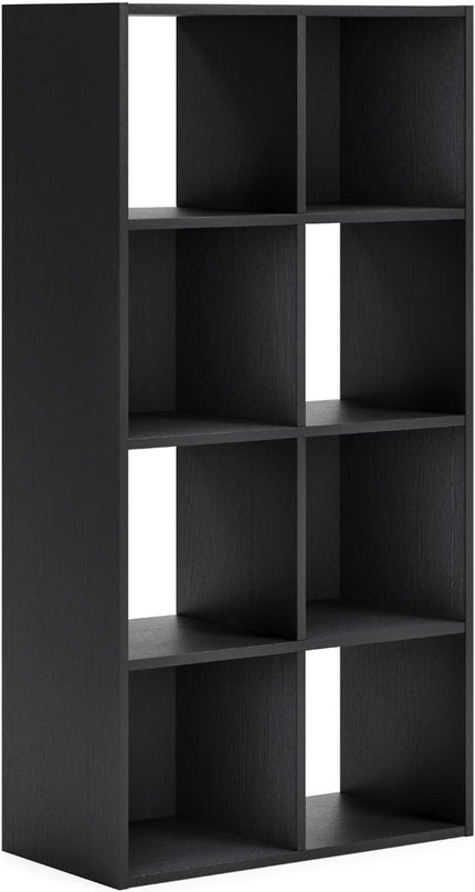 Signature Design by Ashley Langdrew 8 Cube Storage Organizer or Bookcase, Black - LeafyLoom