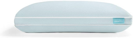 TEMPUR-ProForm + Cooling ProHi Pillow, Memory Foam, Queen, 5-Year Limited Warranty,Blue - LeafyLoom
