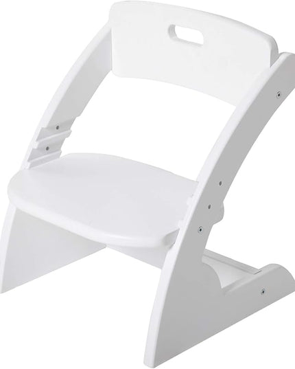 HOUCHCIS Toddler Chair, Wooden Toddler Chair for Kids, Adjustable Kids Chairs for Toddlers, Toddler Chairs and Small Chair, Kids Chair (White) - LeafyLoom