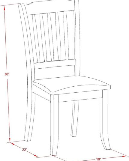 East West Furniture NODA5-LWH-C 5 Piece Kitchen Table & Chairs Set Includes a Rectangle Dining Table with Butterfly Leaf and 4 Linen Fabric Dining Room Chairs, 32x54 Inch, Linen White - LeafyLoom