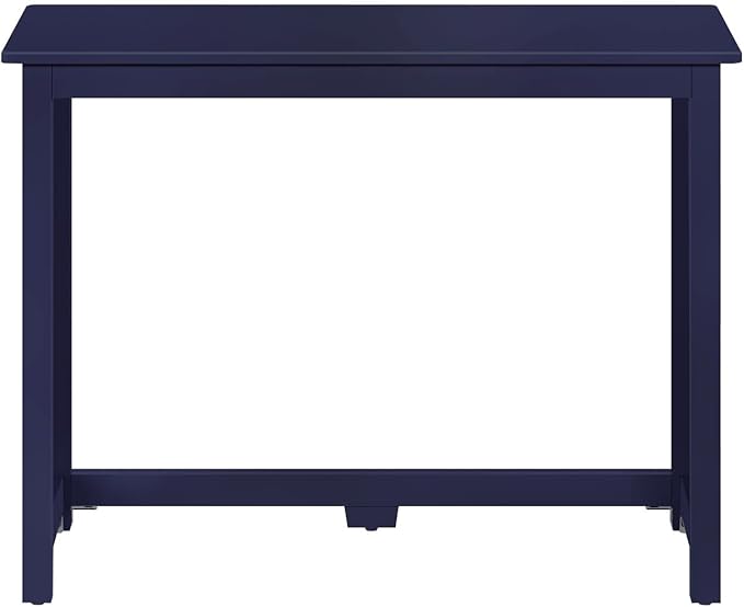 Max & Lily Solid Wood Desk, 40 Inches, Blue - LeafyLoom