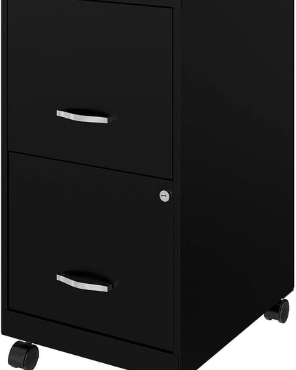 Lorell LLR00061 - SOHO File/File 2-Drawer Mobile File Cabinet - LeafyLoom