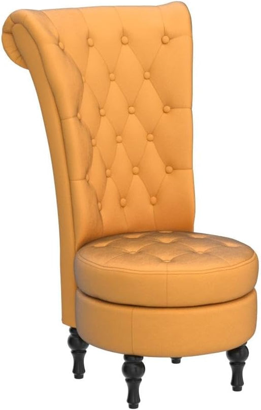 Mustard Yellow Velvet Accent Chair with Storage and Luxurious Upholstery, Retro Design and Versatile Usage for Livingroom, Bedroom, Lounge and Office - LeafyLoom