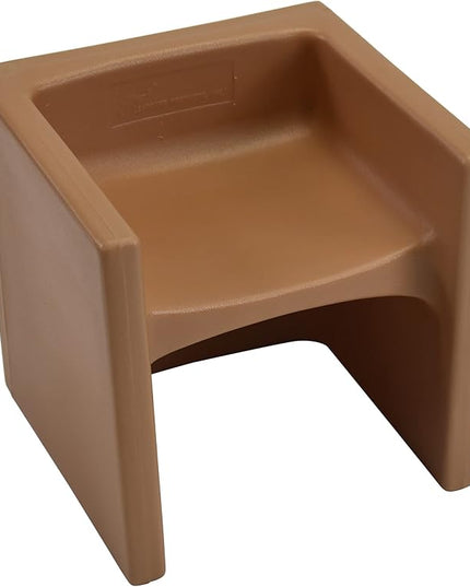 Children's Factory 3-in-1 Cube Chair for Kids, Flexible Seating Classroom Furniture, 1-Pack, Almond - LeafyLoom