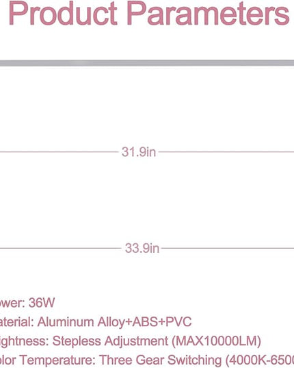 Half Moon Nail Desk Lamp for Professionals Foldable 4000-6500k 36w Adjustable Brightness, Color Temperature Led Light for Nails Desk Lamp (Silver) - LeafyLoom