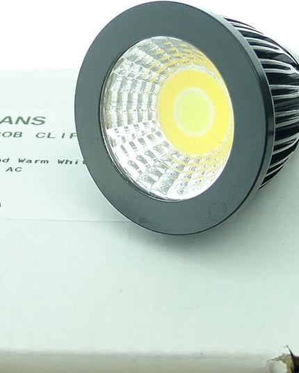 5W 3 Colors LED COB Clip on Light Black 19.68 INCH 50 CM Tube Desk Flexible Table Bed Lamp Work Home Design lighting 110V 220V 85-265VAC with US Plug switch on off 500LM (Black) - LeafyLoom