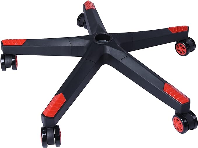 28 inch Nylon Gaming Chair Base Replacement with 5 Casters, Heavy Duty Office Chair Base Part - LeafyLoom