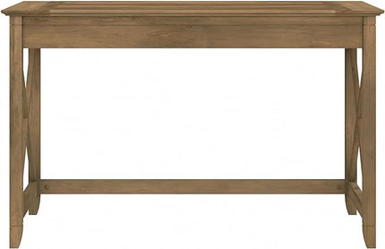 Bush Furniture Key West 2-Drawer Lateral File & Writing Table Set, Modern Farmhouse Home Office - LeafyLoom