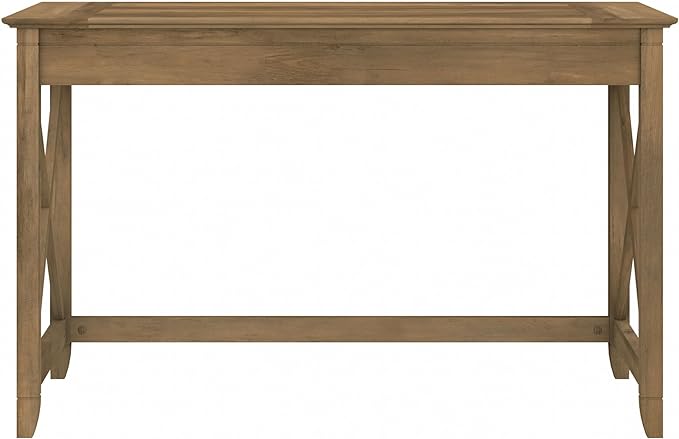 Bush Furniture Key West 2-Drawer Lateral File & Writing Table Set, Modern Farmhouse Home Office - LeafyLoom