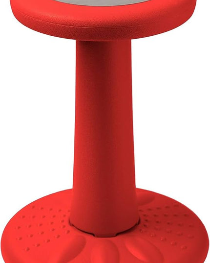 Studico ActiveChairs Kids Wobble Stool, Flexible Elementary Classroom Seating, Improves Focus, Posture and Helps ADHD/ADD, Sensory Chair, Active Fidget Chairs, Pre-Teen 17.75" Chair, Ages 7-12, Red - LeafyLoom