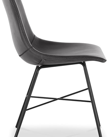 Poly and Bark Paxton Dining Chair, Set of 2 Grey - LeafyLoom