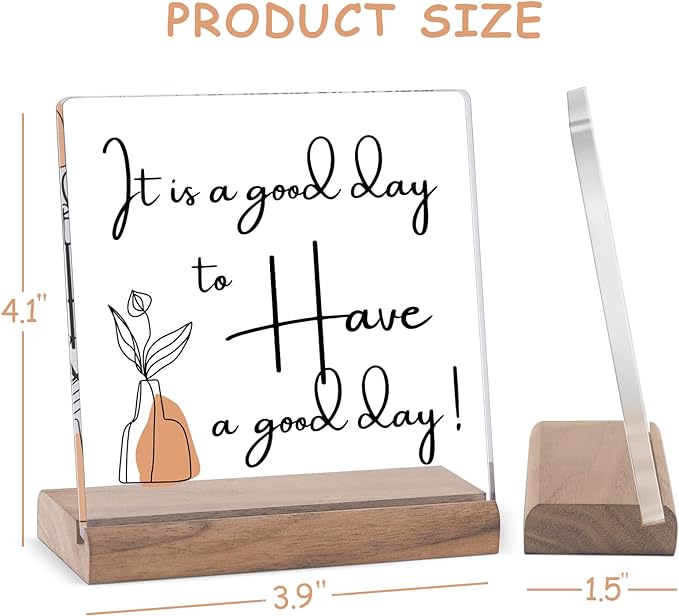 Desk Decorations For Women Office Desk Décor For Women Desk Motivational Work Desk Decor Its A Good Day To Have A Good Day Office Table Desktop Decor Inspirational Quotes Gifts - LeafyLoom