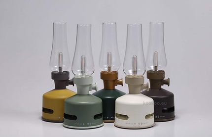 MoriMori design lamp with loudspeaker (pearl white) - LeafyLoom