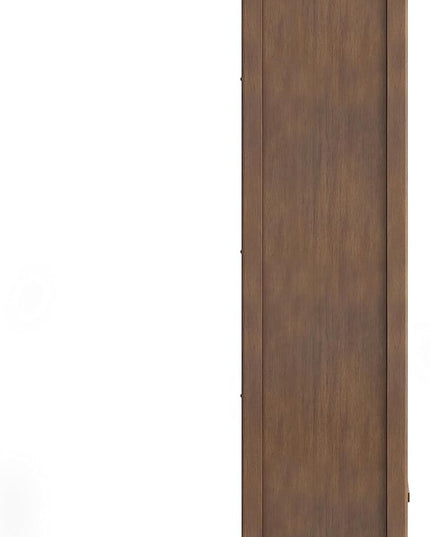 SIMPLIHOME Amherst SOLID WOOD 30 Inch Wide Transitional 5 Shelf Bookcase in Rustic Natural Aged Brown, for The Living Room, Study Room and Office - LeafyLoom