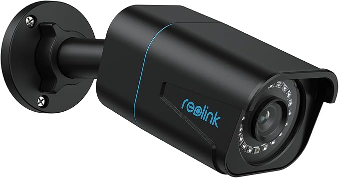 REOLINK 4K/8MP Security Bullet PoE IP Camera,Surveillance Outdoor Indoor,Human/Vehicle/Pet Detection,100ft IR Night Vision,Work with Smart Home,Up to 256GB microSD Card,RLC-810A(Black) REOLINK
