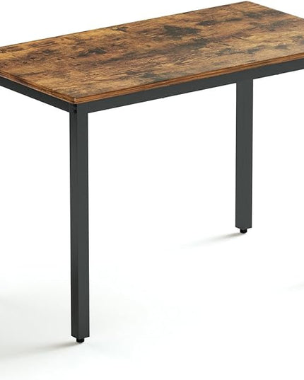 NicBex Dining Table Set Breakfast Nook Table Set Barstool Dining Table with 2 Pu Upholstered Benches Industrial Style Dining Table and Chairs for Kitchen, Living Room, Rustic Brown - LeafyLoom