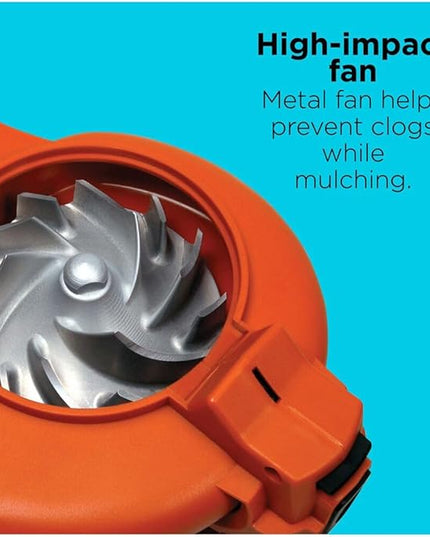 BLACK+DECKER 3-in-1 Electric Leaf Blower, Leaf Vacuum/Mulcher, Corded, 12-Amp (BV6600) - LeafyLoom