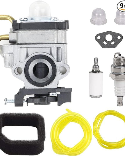 308054129 RY38BP Carburetor Tune Up Kit Replaces for Ryobi RY38BP 38cc Backpack Blower Carb Parts with Air Filter Fuel Line Filter Gaskets Kit - LeafyLoom
