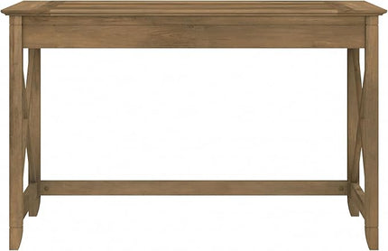 Bush Furniture Key West 48W Writing Desk in Reclaimed Pine - LeafyLoom
