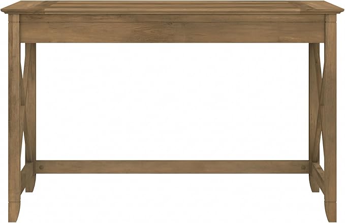 Bush Furniture Key West 48W Writing Desk in Reclaimed Pine - LeafyLoom