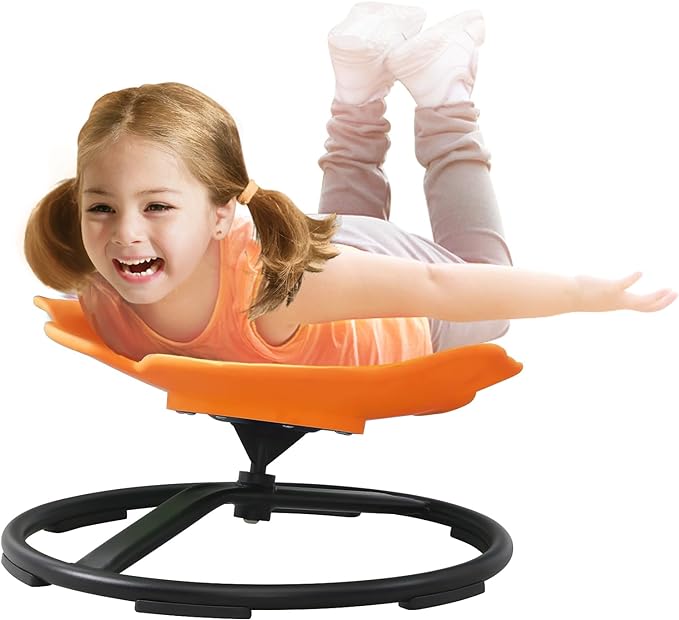 Autism Sensory Products Kids Swivel Chair Spinning Seat for Kids Sensory Sit and Spin Toys for Kids 5-7 Sensory Spinning Chair for Autistic Kids Outdoor Indoor Play - LeafyLoom