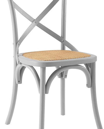 Modway Gear Side Set of 2, Two Dining Chairs, Light Gray - LeafyLoom