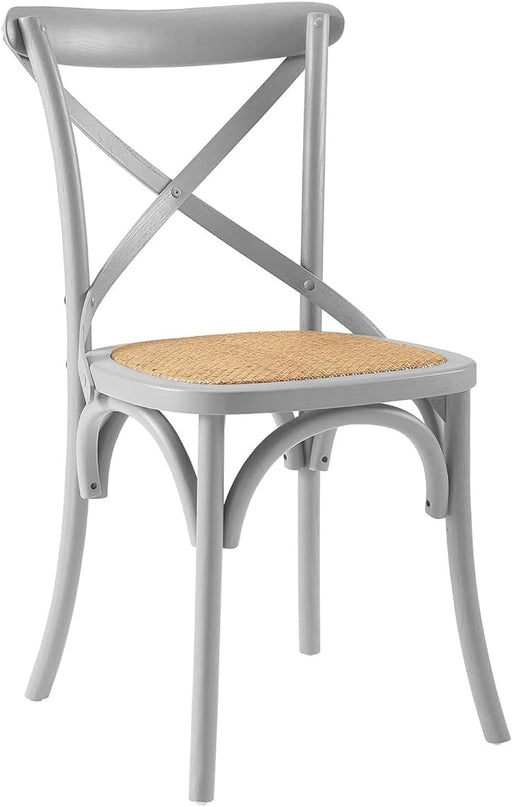 Modway Gear Side Set of 2, Two Dining Chairs, Light Gray - LeafyLoom