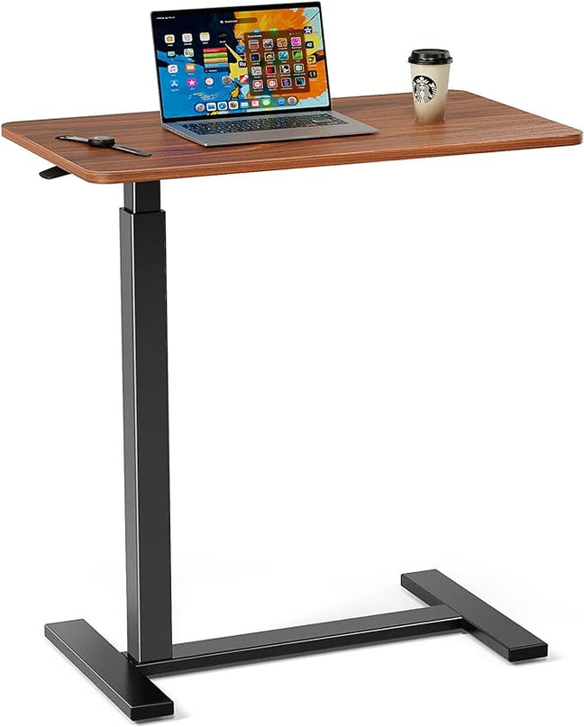 DUMOS Standing Rolling Desk Adjustable Height, Mobile Desk with Wheels Mobile Laptop Desk for Office, Home and Study - LeafyLoom