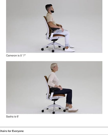 Steelcase Series 2 Office Chair - Ergonomic Work Chair with Wheels for Carpet - with Back Support, Weight-Activated Adjustment & Arm Support - Adjustable Rolling Chairs for Desk - Licorice - LeafyLoom