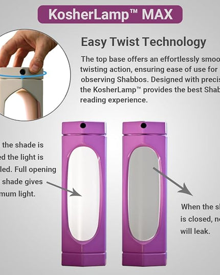 KosherLamp™ Max - Purple by KOSHER INNOVATIONS™ - LeafyLoom