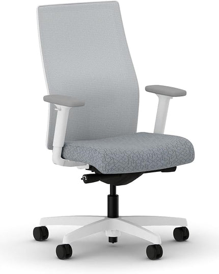 HON Ignition 2.0 Office Chair, Fog Mesh Back, Basalt Grey - LeafyLoom