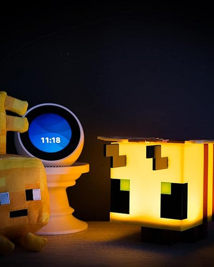 Minecraft Yellow Bee Figural Mood Light | 5 Inches Tall - LeafyLoom