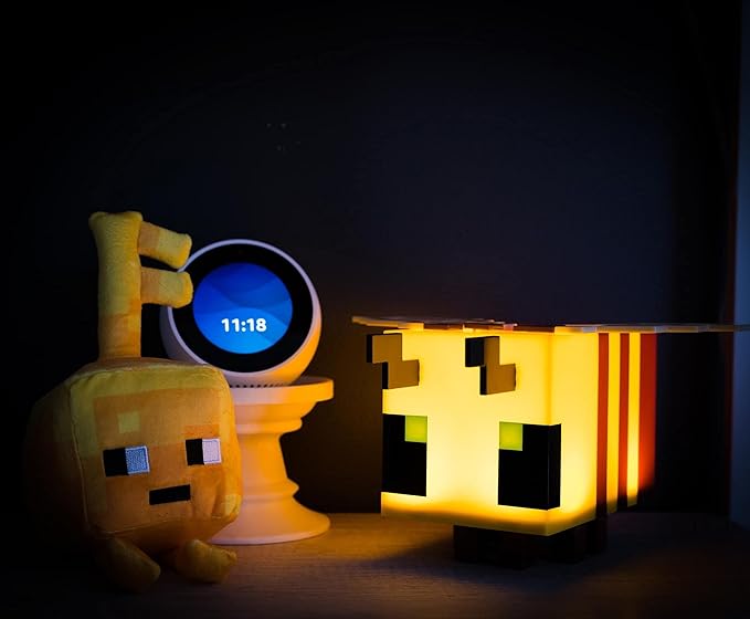 Minecraft Yellow Bee Figural Mood Light | 5 Inches Tall - LeafyLoom