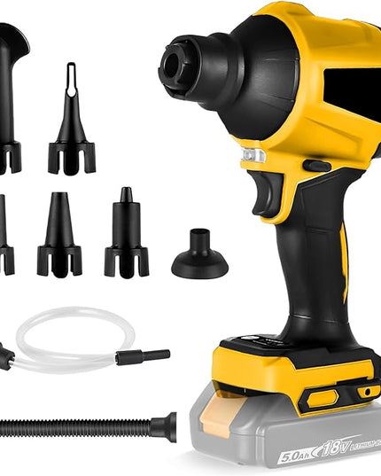 Cordless Dust Blower Compatible with Dewalt 20V Battery, Brushless Handheld Blower Cordless Sawdust Blower 447 MPH/39 CFM for Garages, Sawmill Room, Workshop Cleaning(Tool Only, No Battery) - LeafyLoom