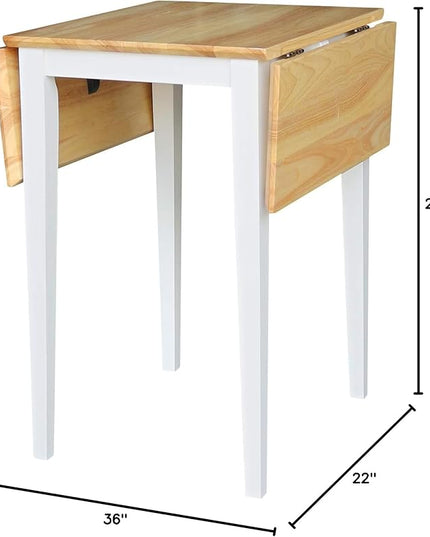International Concepts Drop Leaf Dropleaf Table - LeafyLoom