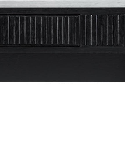 Walker Edison Office Writing and Computer Desk Spacious Desktop, Complementary in Living Spaces, 38 Inch, Reeded Lift-Top Black - LeafyLoom