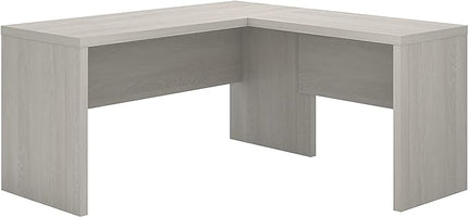 Bush Business Furniture Echo L Shaped Desk, 60W, Gray Sand - LeafyLoom