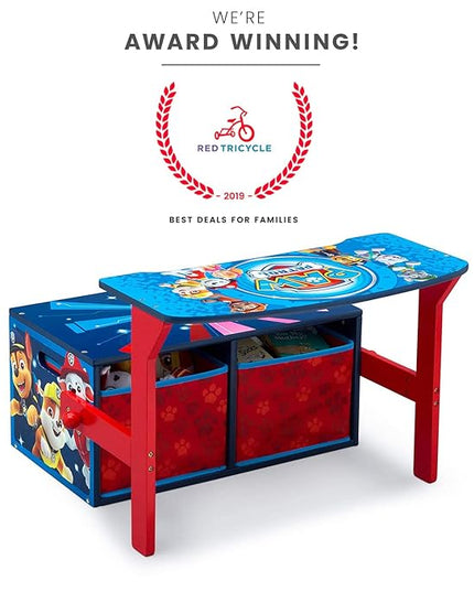 Delta Children Kids Convertible Activity Bench - Greenguard Gold Certified, Nick Jr. PAW Patrol - LeafyLoom