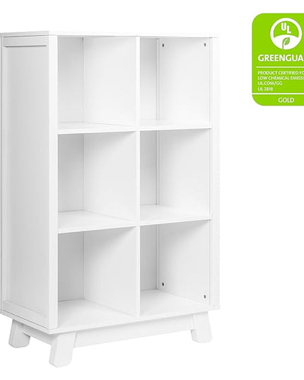 Babyletto Hudson Cubby Bookcase in White - LeafyLoom