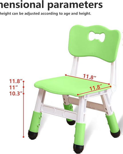 Kids' Desk Chairs Adjustable Height is Suitable for Children's Chairs Used in Families, Schools and Day-Care Between 2-10 Years Old The Max Bearing Capacity is 220LB(6PCS-Grey) - LeafyLoom