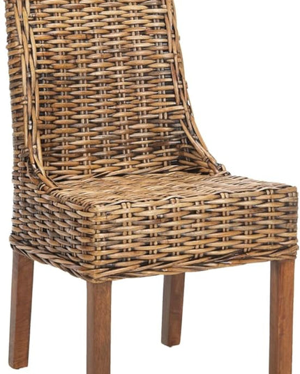 Safavieh Home Collection Suncoast Brown Dining Chair - LeafyLoom